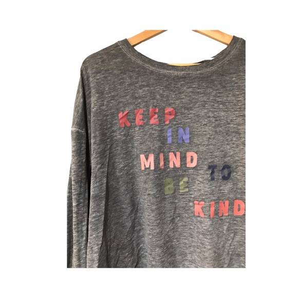 C&C California | Gray keep in mind to be kind graphic lightweight long sleeve - Picture 2 of 8